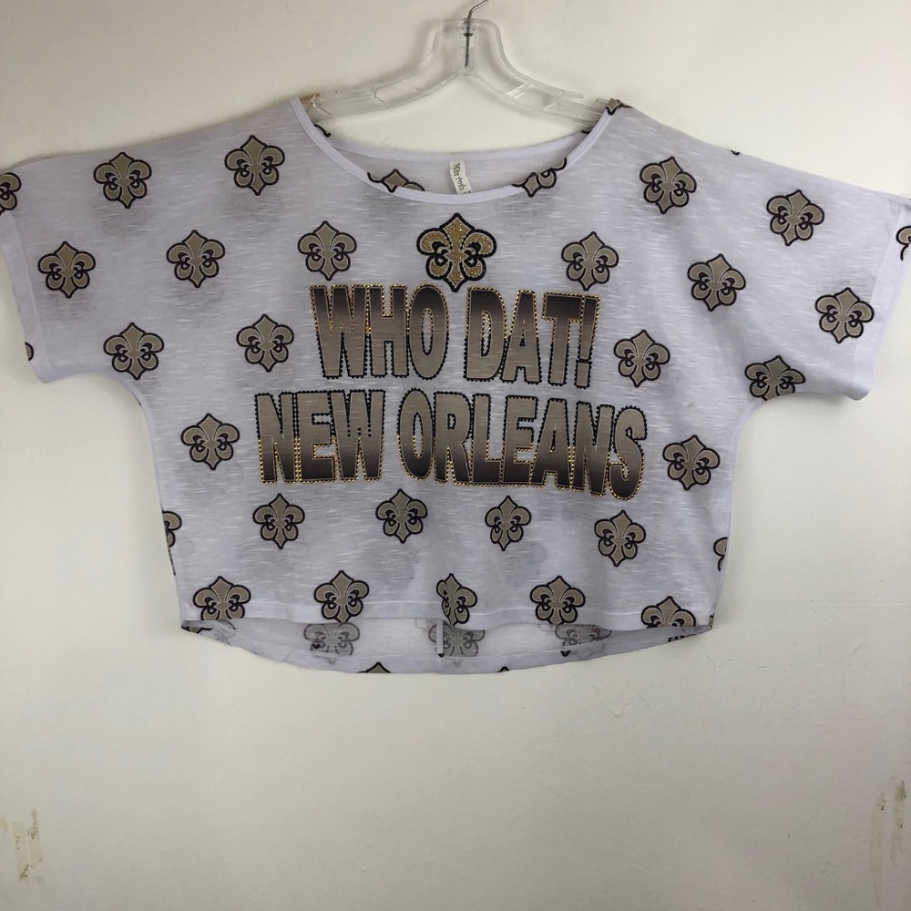 Miss Posh- Women's Top- White/Black/Gold